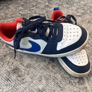 Nike Kids Navy and Red Sneakers